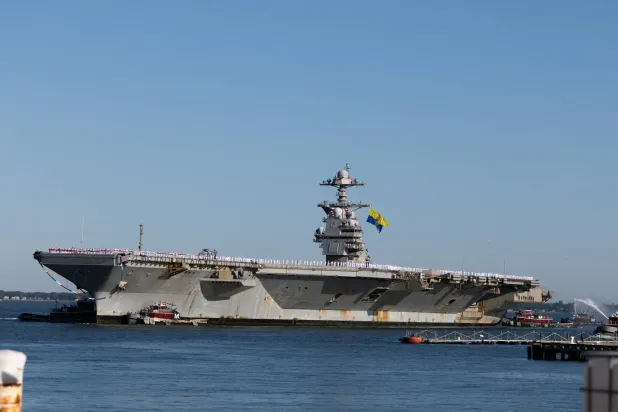 USS Ford Returns Home After 11-Month Deployment Supporting the Iran War and Maduro’s Capture