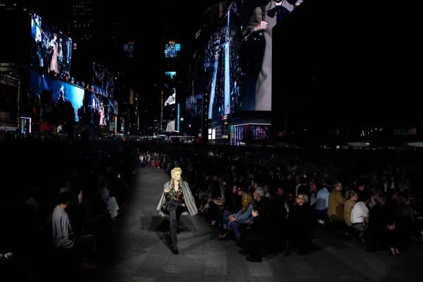 Gucci Takes Over New York’s Times Square for Fashion Show